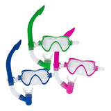 Máscara Oculos Mergulho Snorkel Conjunto Juvenil Mergulho