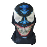 Máscara Pano Tecido Infantil Adulto Venom Preto Homem Aranha