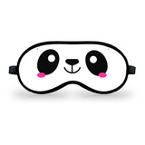 Máscara Para Dormir Tapa Olhos Venda Panda Cor Preto