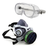 Máscara Proteção Óculos Pesticidas E Venenos