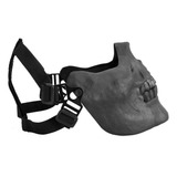 Máscara Protetora De Caveira Tpu Half Face Tactic Airsoft Mi