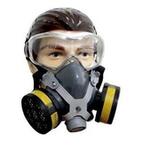 Mascara Respiratória Com 2 Filtros P/ Gases Ácidos Óculos +