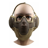 Máscara Telada Meia Face Proteção Airsoft Paintbal Ajustável