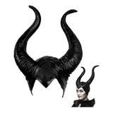 Máscara Touca Malévola Chifre Maleficent Feminina