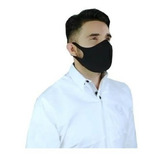 Máscaras Facial Elastano Lavável Kit 2 Unidades Laser Preto