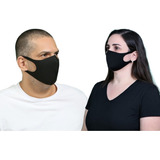 Máscaras Facial Elastano Lavável Kit 3 Unidades Corte Laser