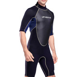 Masculino Um Pedaço Zip Voltar Surf Maiô De Manga Curta