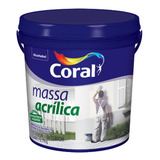 Massa Acrílica Branca Acabamento Fosco Coral 5,7kg