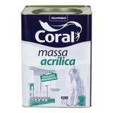 Massa Acrílica Parede Externa Interna Branco Coral 25kg 18l