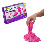 Massa Areia Rosa Neon 227g Para Modelar Kinetic Sand Sunny