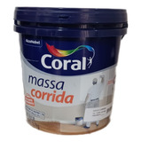 Massa Corrida Pva 6 Kg Coral Acabamento Fosco Branca Galão