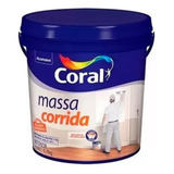 Massa Corrida Pva 6 Kg Coral Acabamento Fosco Galão Branca