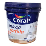 Massa Corrida Pva Branca Coral 5,7 Kg/3,6l Galão Uso Interno