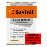 Massa Corrida Pva Suvinil 25kg - Lata + 10 Lixas