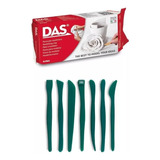 Massa Das Ceramica Fria Branca Kit Estecas Modelagem Biscuit