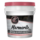 Massa De Efeito Mármore Realista Ltshiner Marmorite Piso 4kg Cor Branco