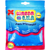 Massa De Eva Para Modelar Make+ Pacote 50g Cor Azul-claro
