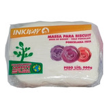 Massa Para Biscuit Natural/branca 900g Pronta Entrega Inkway
