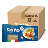 Massa Para Lasanha San Vito Caixa Com 12 Un De 200g