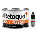 Massa Plástica Retoque 400g C/ Catalisador Cor Cinza