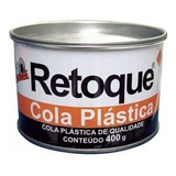 Massa Plástica Retoque 400g Cinza C/catalizador Kit 12un