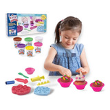 Massinha De Modelar Cupcake Brinquedo Confeitaria Infantil 