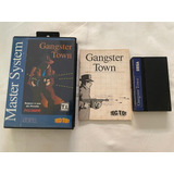 Master System : Gangster Town Caixa E Label Azul Manual Troc
