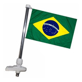 Mastro Porta Bandeira Do Brasil P/ Barcos Lanchas Cor Branca