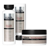 Match Science Pré Pós-química Shampoo Condicionador Mascara