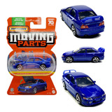 Matchbox Mitsubishi Lancer Evolution Iv Moving Parts Azul 