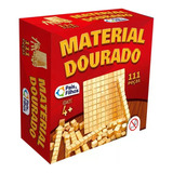 Material Dourado 111 Peças Madeira Pedagógico - Pais&filhos