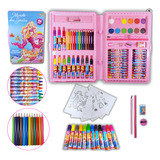 Material Escolar Estojo De Pintura Desenho Infantil 68 Pcs