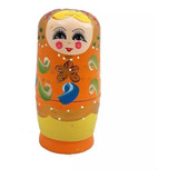 Matrioska Russa Laranjab 6 Bonecas Uma Dentro Cm 14 Daoutra