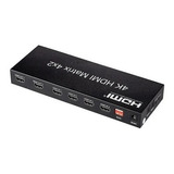 Matrix Switch Hdmi 4x2 Com Controle