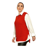 Max Colete Tricô Comprido Feminino Moda Blogueira