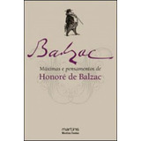 Maximas E Pensamentos De Honore De Balzac
