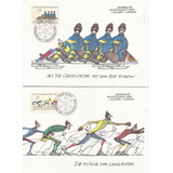 Máximo Postal Liechtenstein 1987 Olimpíadas Do Canadá 2 Unid