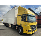 Mb 2430 Atego 2014 Leito Teto Alto 6x2 Baú 8.60m Único Dono