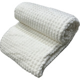 Mc Cortinas Microfibra Cobertor Manta Flannel Antialérgico 2,20m X 2,40m Cor Branco