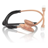Mdf Instruments Mdf747xp-rosegold Estetoscópio Acoustica Deluxe Duplo Black Rose Gold Mdf Cor Preto Rose Gold