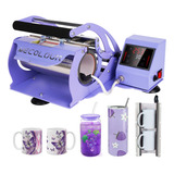 Mecolour Plancha Para 20oz Vaso Termo 110v Cor Roxo