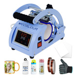Mecolour Prensa De Caneca Sublimação Tela Toque Cor Azul-celeste 110v
