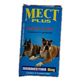 Mect Plus Ivermectina Pra Cães Contra Pulgas 6mg Sabor Carne