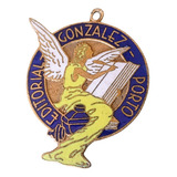 Medalha Antiga Art Noveau Editorial Gonzales Porto Anos 30