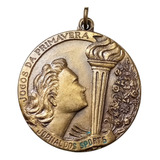 Medalha Antiga Tênis Feminino Jogos Primavera Jornal Sports