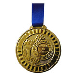 Medalha Gedeval 35mm Ouro Com Fita