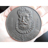 Medalha Luis Camões Comunidade Lusobrasileira Sp 80mm-154grs