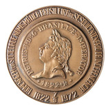 Medalha Snb Homenagem Sesquicentenário Independ. 1972 Latão