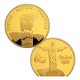 Medalha Tocha Olímpica Olimpiadas Rio 2016 - Souvenir