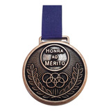 Medalhas Honra Ao Mérito De Metal 44mm +grossa 10 Peças